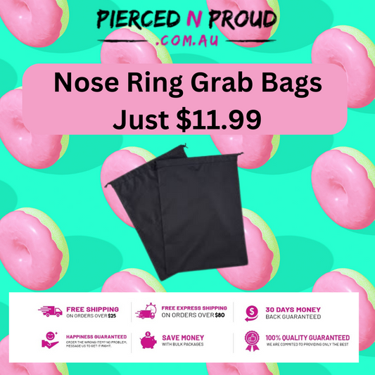 NOSE RINGS "Amazing Grab Bags Full of Piercing Jewellery – You Won't Regret Purchasing These Discounted Deals!" - Pierced n Proud