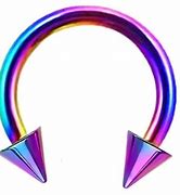Rainbow Plated Spiked 16g 8mm Horseshoe Septum Nose Ear Piercing Helix Tragus - Pierced n Proud