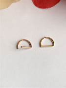 Rose Gold D Style 20g 8mm Septum Nose Ring - Pierced n Proud