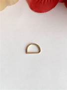Rose Gold D Style 20g 8mm Septum Nose Ring - Pierced n Proud
