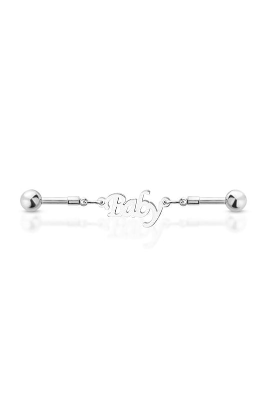 14g 38mm BABY CHAIN LINK MULTI PURPOSE 316L SURGICAL STEEL INDUSTRIAL BARBELL - Pierced n Proud