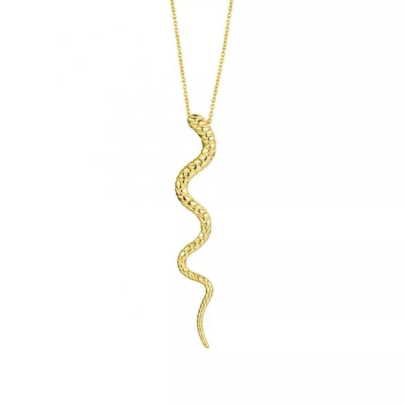 Fine Line Snake Tail .925 Sterling Silver Necklace 50cm - Pierced n Proud
