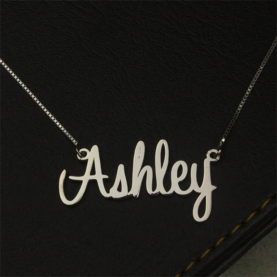The Ashley Custom Name Necklace - Children to Adult Sizes - Pierced n Proud