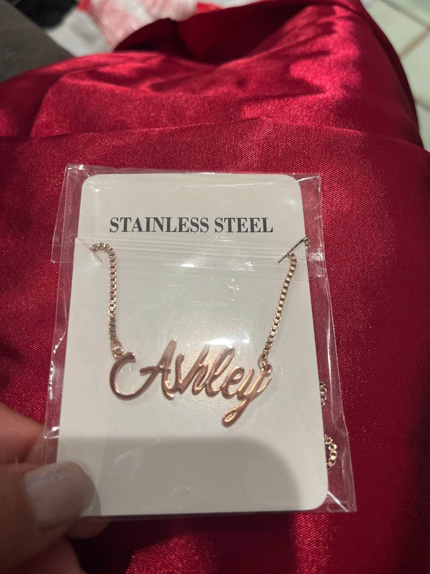 The Ashley Custom Name Necklace - Children to Adult Sizes - Pierced n Proud