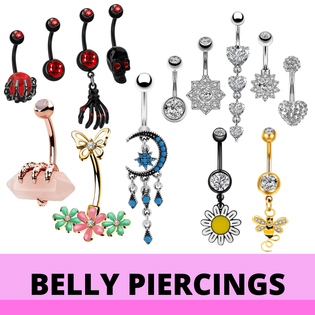 3 Pieces Belly Piercing Monthly Subscription Club - Pierced n Proud
