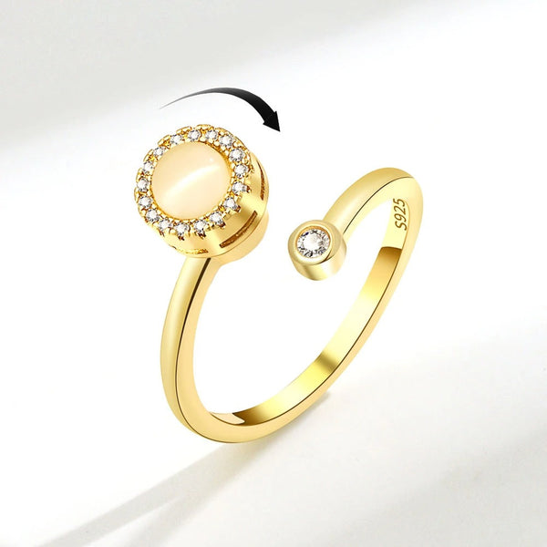 Opal Anxiety Ring Fidget Spinner grande