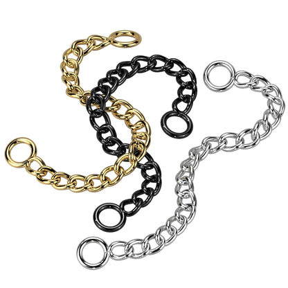 Black Plated 316L Stainless Steel Connector Chain 39mm 35mm 40mm Nose Ear Earrings - Pierced n Proud