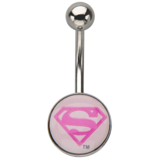 Licensed Superman Non Dangle Belly Bar - Pierced n Proud