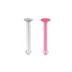 2 x Pink 14mm Bio Flex Tongue Retainer Bars - Pierced n Proud